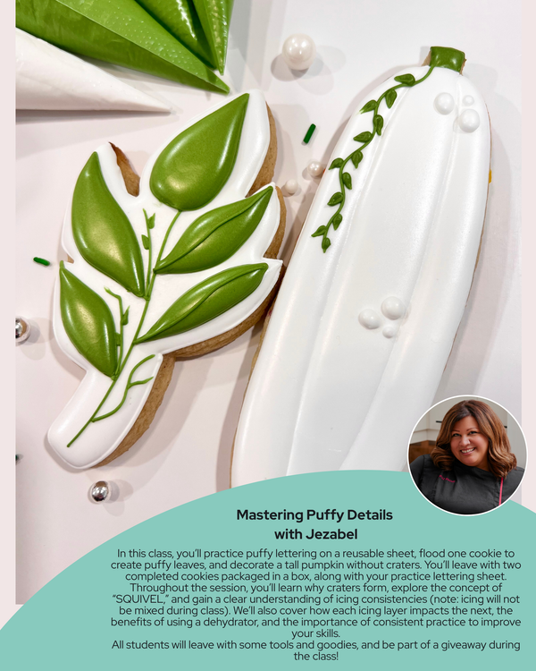 Mastering Puffy Details w/Jezabel: Saturday, Sept 19th, 10:45AM - 11:45AM (F1A)